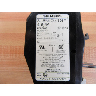 Siemans 3UA53UW1 Overload Relay 3UA53UW1
