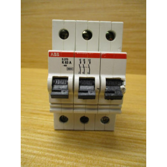 ABB S273 K63A 63A Circuit Breaker S273K63A Cracked 3 Pole - Used