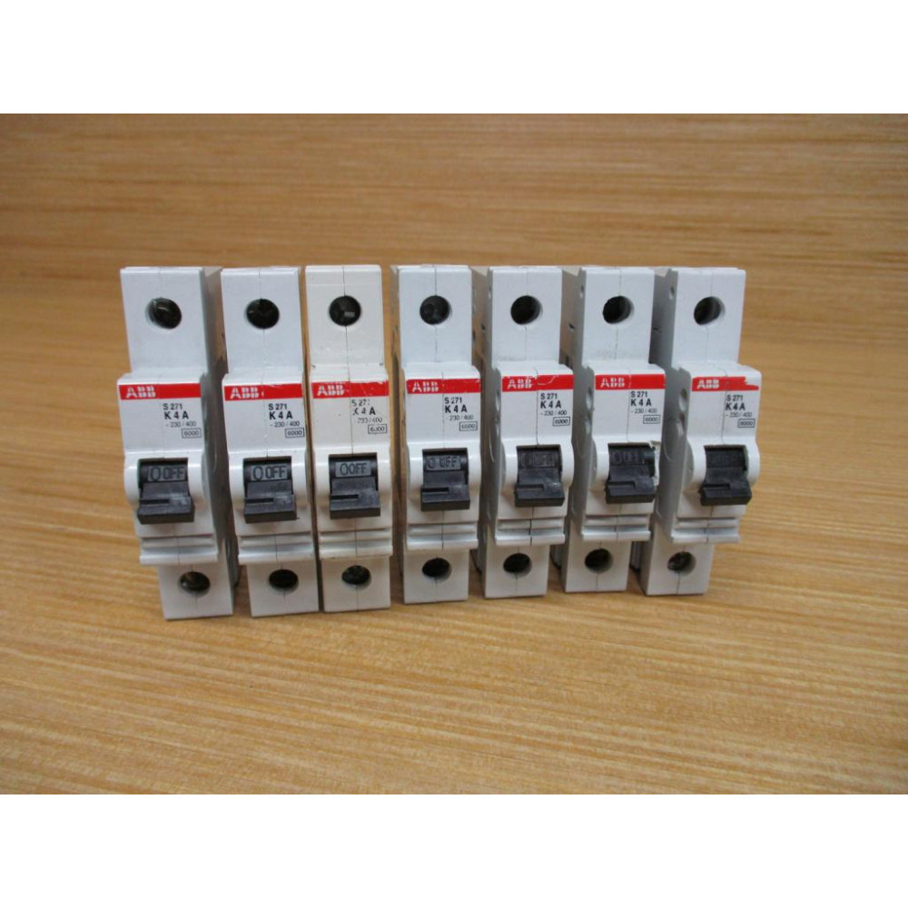 ABB S 271 K 4 A 4A Circuit Breaker S271K4A - Used