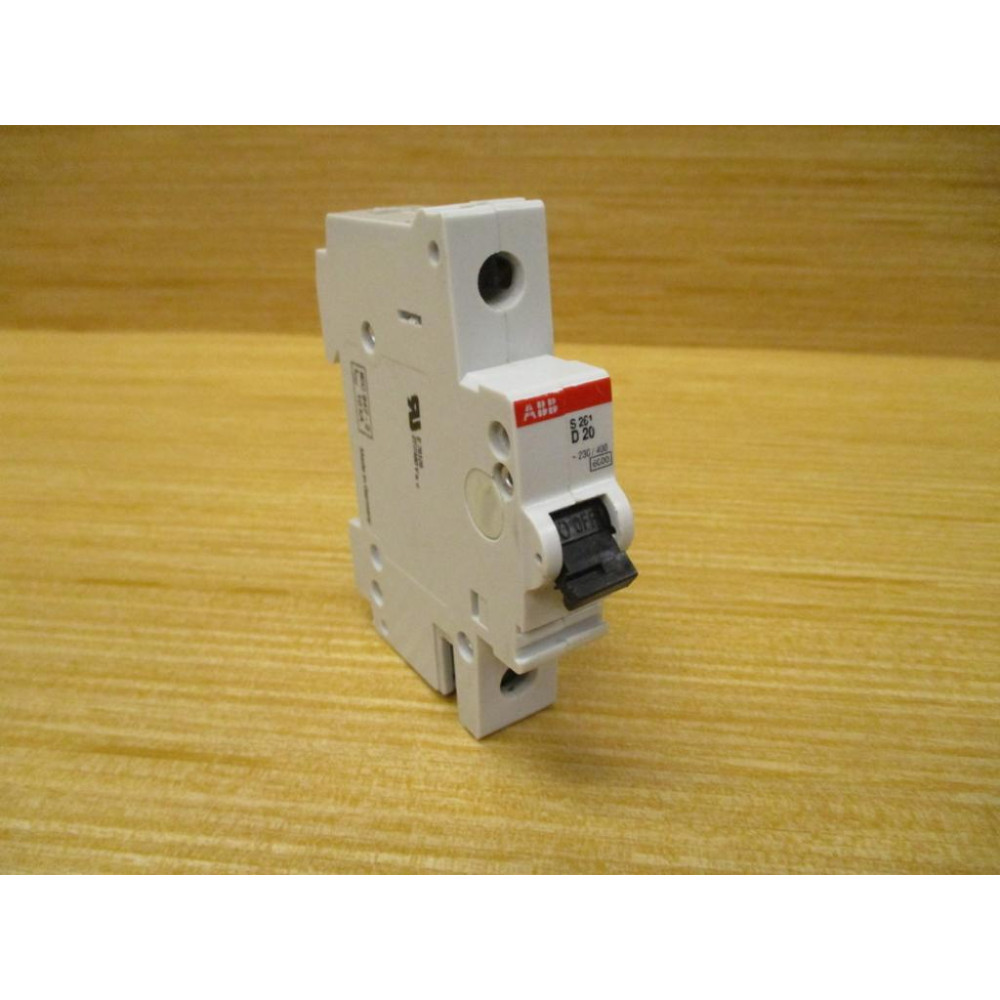 ABB S261 D20 20A Circuit Breaker S261D20 (Pack of 2) - Used