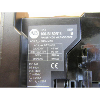 Allen Bradley 100-B180ND3 Contactor  100-B180N*3