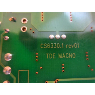 TDE-MACNO CS6330.1 Circuit Board CS63301  CS6330.12 - Used