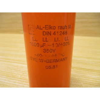 Roe DIN 41248 Capacitor AL-ELKO 1000µF 350V Orange - Used
