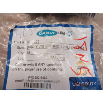 Danly 92-1225 Light Duty Die Spring 921225 (Pack of 18)