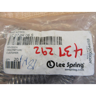 Lee Spring LC 072H 06 S Compression Spring LC072H06S (Pack of 20)