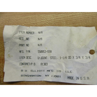B.W. Elliott S50053-558 U-Joint Steel S50053558
