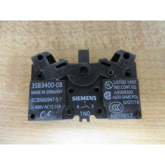 Siemens 3SB3 602-0AA41 Green 3SB36020AA41 wBase & 3SB3400-0B