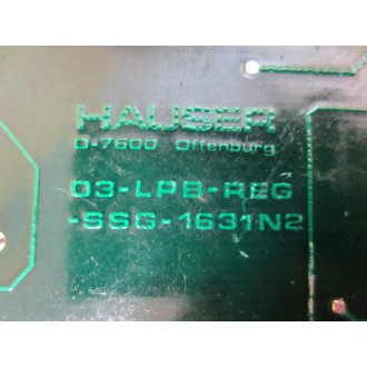 Hauser Elektronik 03-LPB-REG-SSG-1631N2 Circuit Board SSG-100 - Parts Only