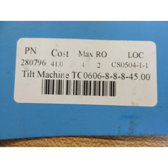 Parker 387TC-8 Hydraulic Hose MSHA IC-4026 Length: 39" - New No Box
