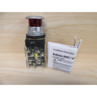 Allen Bradley 800T-FXQH24RG1 Red Button 800TFXQH24RG1 - New No Box