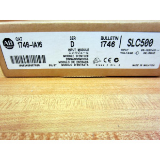 Allen Bradley 1746-IA16 Module 1746-1A16 Ser.D