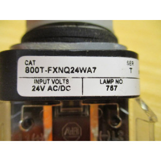 Allen Bradley 800T-FXNQ24WA7 PushPull 800TFXNQ24WA7 800T-XA7 800T-N332 - New No Box