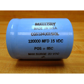 Mallory CGS124U015X3L Capacitor - Used