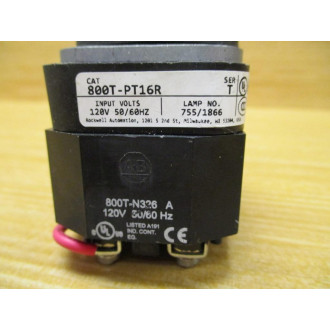 Allen Bradley 800T-PT16R Button w 800T-N326 800T-XA - New No Box