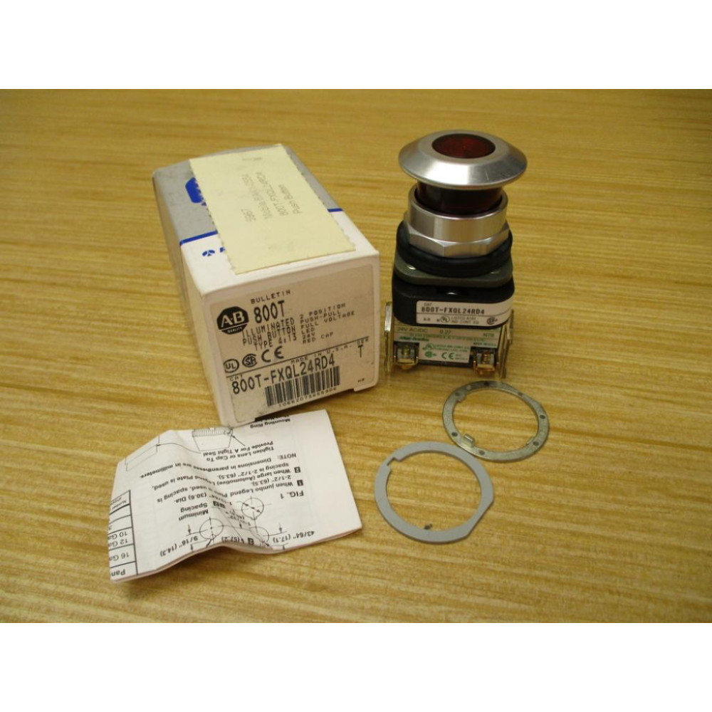 Allen Bradley 800T-FXQL24RD4 PushPull Operator 800TFXQL24RD4 Red