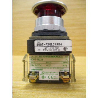 Allen Bradley 800T-FXQL24RD4 PushPull Operator 800TFXQL24RD4 Red