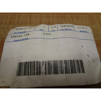Dayton Progress LDX100 118.5050 Taper Relief Die Button LDX100 118 (Pack of 2)