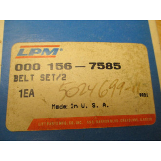 LPM 156-7585 EB Belt Set LPM 156-7585 EB Belt Set