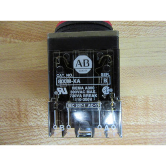 Allen Bradley 800MR-A1A Small Flush Pushbutton Unit 800MRA1A W800M-XA (1)