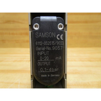 Samson 6112-0525159023 Electropneumatic Converter LB176 - Used