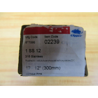 Clipper 1 SS 12 Belt Fasteners 1SS12