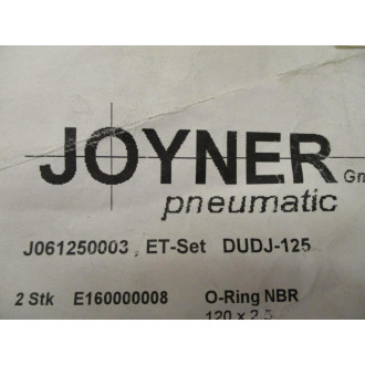 Joyner J061250003 Pneumatic Rebuild Kit WO Grease - New No Box