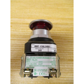 Allen Bradley 800T-FXQL24RA1 Red Button W 800T-XA1