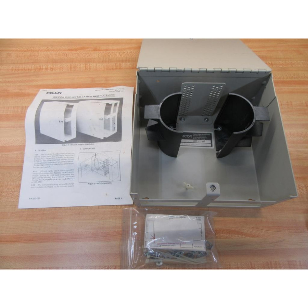 Siecor WIC-024 Wall Mount Intercom Center WIC024 WO Back Panel - Used