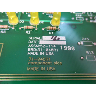 31-048R1 Message Display Board 52-114 - New No Box