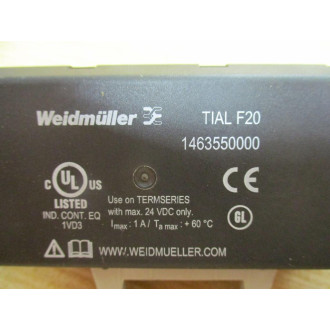 Weidmuller TIAL F20 Adapter 1463550000 - New No Box