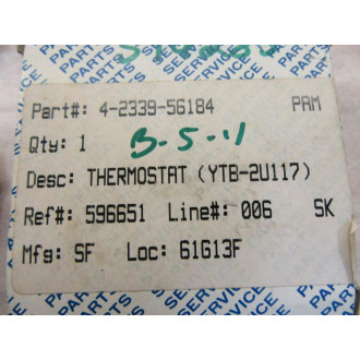 Saginomiya YTB-2U117 Thermostat Control YBT2U117