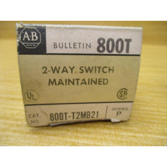 Allen Bradley 800T-T2MB21 Toggle Switch 800TT2MB21 Ser. P