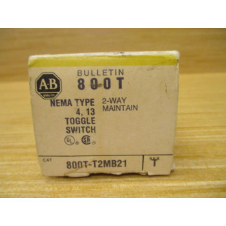Allen Bradley 800T-T2MB21 Toggle Switch 800TT2MB21 Ser. T