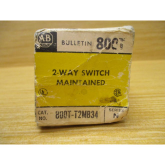 Allen Bradley 800T-T2MB34 2 Way Switch 800TT2MB34 Series N