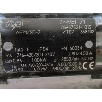 Speck Pumpen SCY-4281.0066VA Pump And Motor ATB AF712E-7 Tested - Used