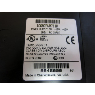 GEFanuc IC697PWR711K Logic Power Supply - Used