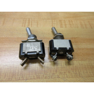 Cutler Hammer AN3021-2 Toggle Switch AN30212 (Pack of 2) - Used