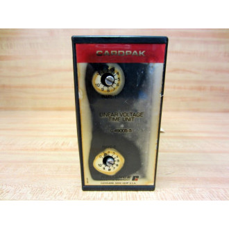 Reliance 0-49005-5 CardPak Linear Voltage Time Unit O-49005-5 - Used