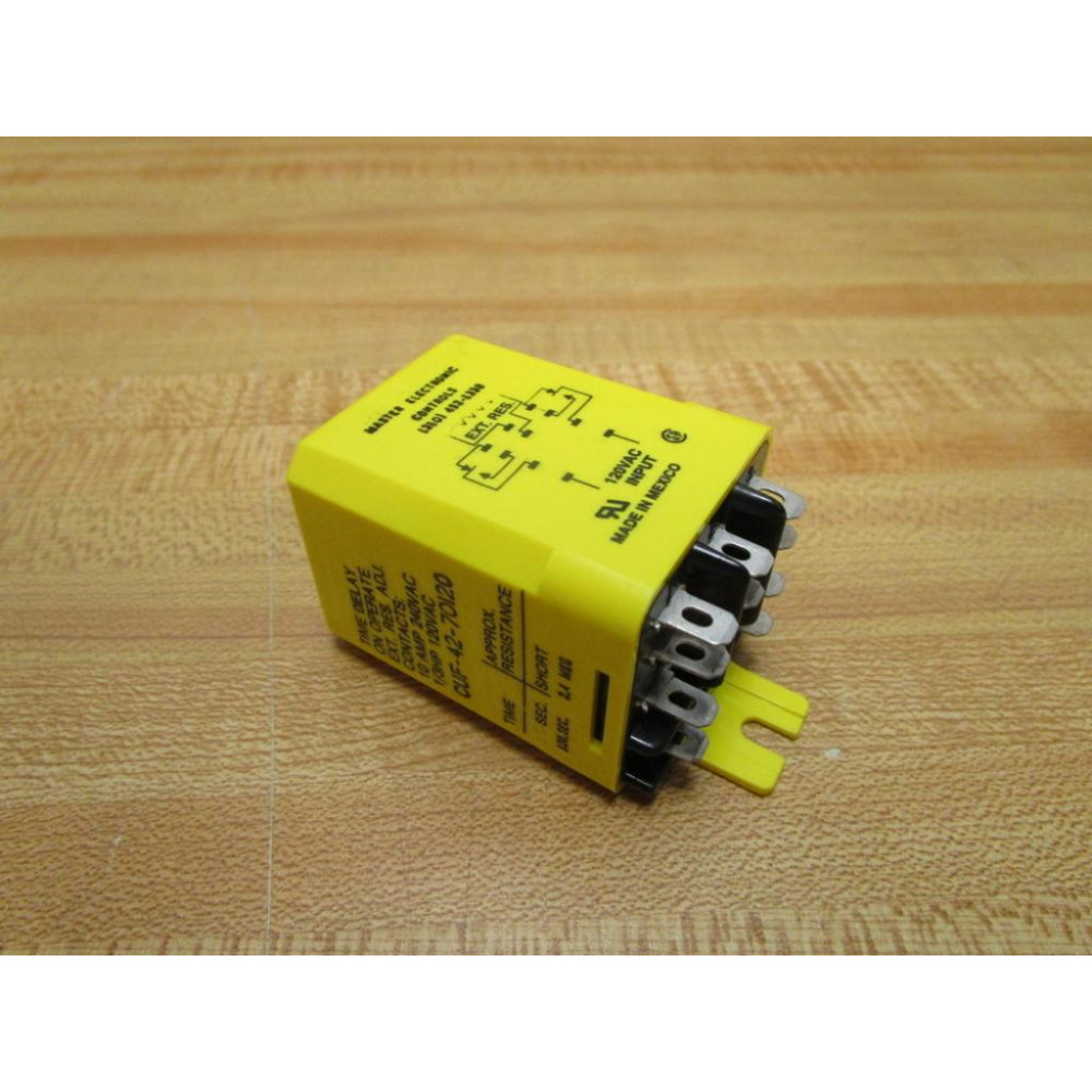 Master Electronic Controls CUF-42-70120 Time Delay Relay CUF4270120 - Used
