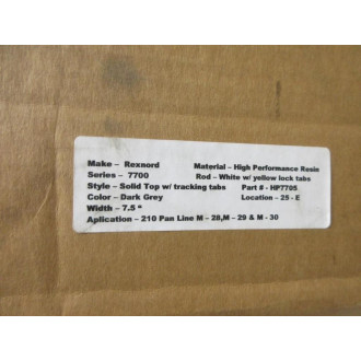 Rexnord 81415181 MatTop Chain HP-7705-TAB-MTW 10' Length