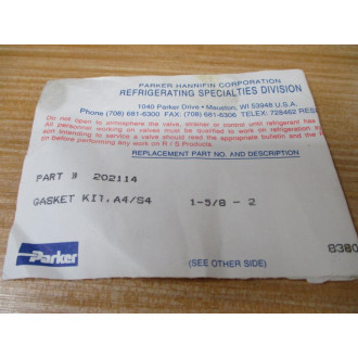 Parker 202114 Gasket Kit A4S4