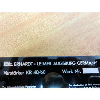 Erhardt+Leimer KR 4068 Brake Amplifier KR 4068-15.05 - Used