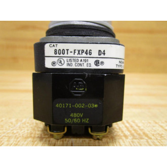 Allen Bradley 800T-FXP46 D4 PushPull Operator 800TFXP46D4 Red - New No Box