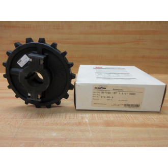 Rexnord NS7700-18T-1-14"-KWSS Split Nylon Sprocket 614-60-3