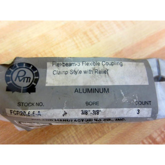 Ruland FCR20-6-6-A Beam Coupling FCR2066A (Pack of 3)