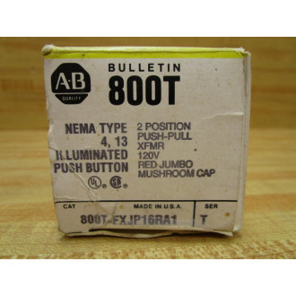 Allen Bradley 800T-FXJP16RA1 Red Button 800T-XA1