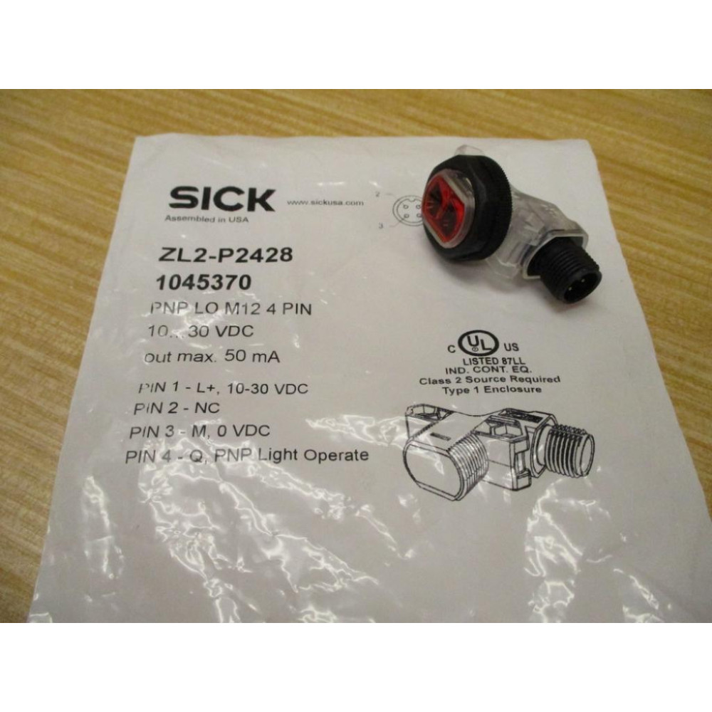 Sick ZL2-P2428 Retro-Reflective Sensor 1045370