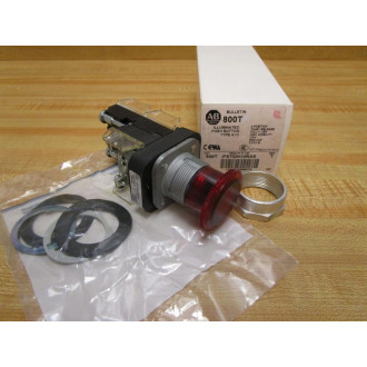 Allen Bradley 800T-FXTQH10RA5 Push Button 800TFXTQH10RA5 Red Cap
