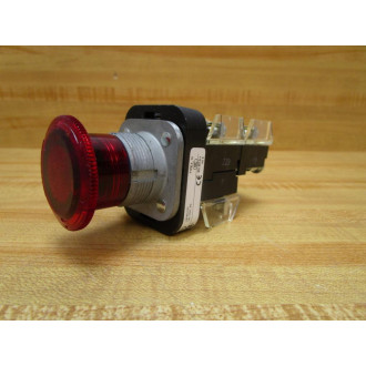 Allen Bradley 800T-FXTQH10RA5 Push Button 800TFXTQH10RA5 Red Cap