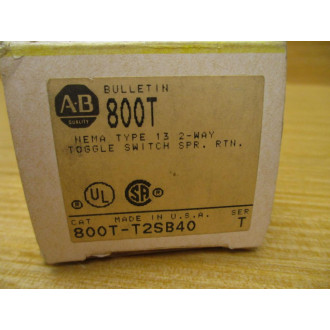 Allen Bradley 800T-T2SB40 Toggle Switch 800TT2SB40